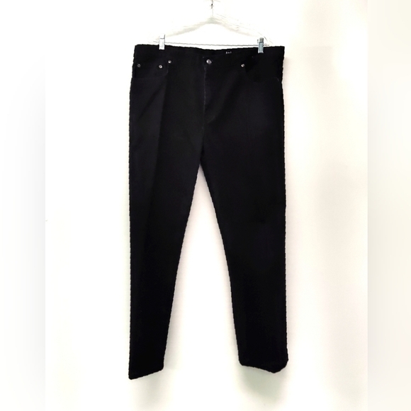 George men's regular black jeans Size: 38X30 - Picture 2 of 5